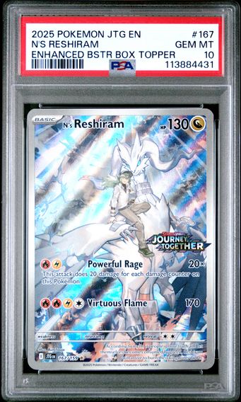 2025 #167 N's Reshiram PSA 10